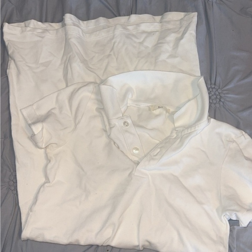 TNA White Button-Up dress